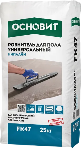 Ровнитель (стяжка пола) Основит FK47 Ниплайн универсальный 25 кг Ровнитель (стяжка пола) Основит FK47 Ниплайн универсальный 25 кг