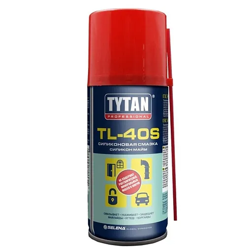 Смазка силиконовая Tytan Professional TL-40S аэрозоль 150 мл Смазка силиконовая Tytan Professional TL-40S аэрозоль 150 мл
