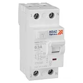 УЗО КЭАЗ DM63 OptiDin 63А 1P+N тип AC 30 мА 4,5 кА (343890)