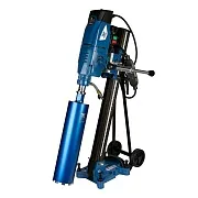 Дрель алмазного бурения сетевая Keos KS-350 Jset 3200 Вт двигатель и стойка с наклоном на роликах Дрель алмазного бурения сетевая Keos KS-350 Jset 3200 Вт двигатель и стойка с наклоном на роликах