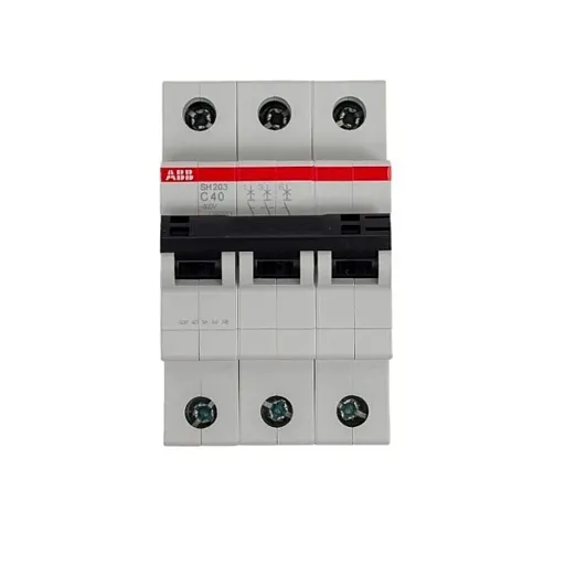 Автоматический выключатель модульный ABB SH203 3P 40А тип C 6 кА 400 В (2CDS213001R0404) Автоматический выключатель модульный ABB SH203 3P 40А тип C 6 кА 400 В (2CDS213001R0404)