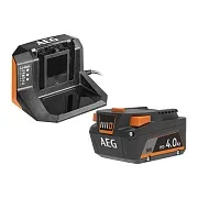 Аккумулятор AEG SETL1840S 18В 4Ач Li-Ion с зарядным устройством в комплекте (17653685) Аккумулятор AEG SETL1840S 18В 4Ач Li-Ion с зарядным устройством в комплекте (17653685)