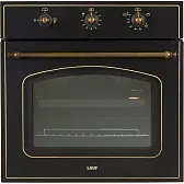 Духовой шкаф газовый встраиваемый Lauf DG-607BL 600 мм черный
