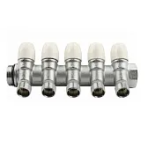 Коллектор Tiemme 1 ВР(г) х 5 выходов 1/2 НР(ш) х 1 НР(ш) регулируемый (1860028) Коллектор Tiemme 1 ВР(г) х 5 выходов 1/2 НР(ш) х 1 НР(ш) регулируемый (1860028)
