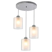 Светильник подвесной Schaffner Inverno E27 180 Вт 9 кв.м хром IP20 (4065-3П)