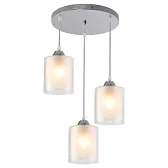 Светильник подвесной Schaffner Inverno E27 180 Вт 9 кв.м хром IP20 (4065-3П) Светильник подвесной Schaffner Inverno E27 180 Вт 9 кв.м хром IP20 (4065-3П)