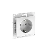 Розетка Systeme Electric Glossa встраиваемая белая с заземлением (GSL000143S) Розетка Systeme Electric Glossa встраиваемая белая с заземлением (GSL000143S)