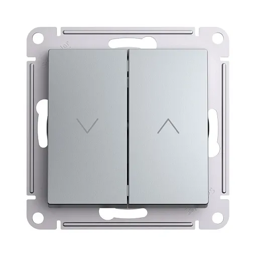 Выключатель жалюзи Systeme Electric AtlasDesign двухклавишный встраиваемый алюминий (ATN000319) Выключатель жалюзи Systeme Electric AtlasDesign двухклавишный встраиваемый алюминий (ATN000319)