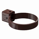 Хомут трубы Docke Premium пластиковый d85 мм каштан RAL 8017