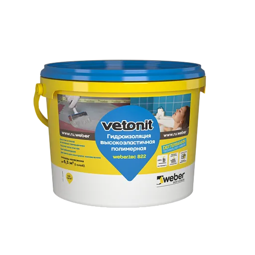 Гидроизоляция полимерная Weber.vetonit Weber.tec 822 8 кг