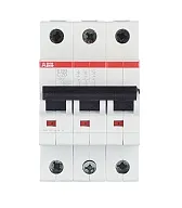 Автоматический выключатель модульный ABB S203 3P 20А тип C 6 кА 400 В (2CDS253001R0204)