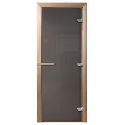 Дверь для бани и сауны стеклянная графит DoorWood Сумерки 690х1890 мм (DW03231) Дверь для бани и сауны стеклянная графит DoorWood Сумерки 690х1890 мм (DW03231)
