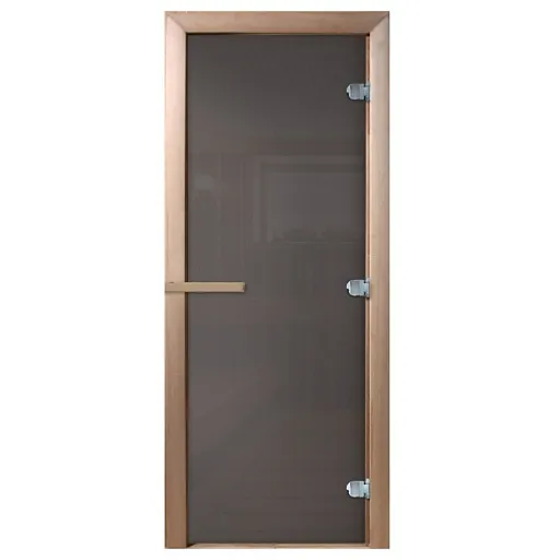 Дверь для бани и сауны стеклянная графит DoorWood Сумерки 690х1890 мм (DW03231) Дверь для бани и сауны стеклянная графит DoorWood Сумерки 690х1890 мм (DW03231)