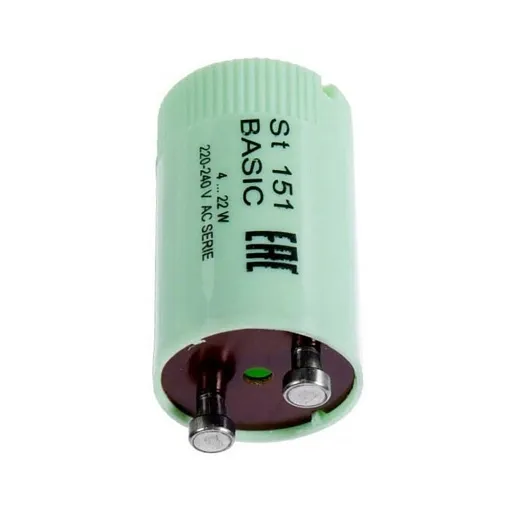 Стартер для люминесцентных ламп 2Р Osram ST 151 Basic 4-22 Вт 220 В (4008321364920) Стартер для люминесцентных ламп 2Р Osram ST 151 Basic 4-22 Вт 220 В (4008321364920)