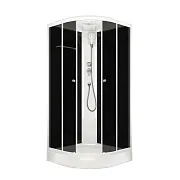 Душевая кабина Domani-Spa Delight Slim 90х90х218 см стекло тонированное 4 мм с низким поддоном полукруг Душевая кабина Domani-Spa Delight Slim 90х90х218 см стекло тонированное 4 мм с низким поддоном полукруг