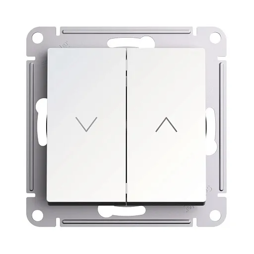Выключатель жалюзи Systeme Electric AtlasDesign двухклавишный встраиваемый жемчуг (ATN000419) Выключатель жалюзи Systeme Electric AtlasDesign двухклавишный встраиваемый жемчуг (ATN000419)