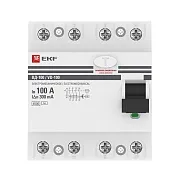УЗО EKF PROxima ВД-100 100А 3P+N тип AC 300 мА 4,5 кА (elcb-4-100-300-em-pro) УЗО EKF PROxima ВД-100 100А 3P+N тип AC 300 мА 4,5 кА (elcb-4-100-300-em-pro)