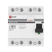 УЗО EKF PROxima ВД-100 100А 3P+N тип AC 300 мА 4,5 кА (elcb-4-100-300-em-pro)