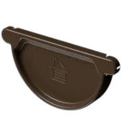 Docke STAL PREMIUM Заглушка желоба D125 (Каштан 8017)