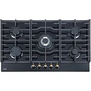 Варочная панель газовая Lauf PG-907BL classic 5 конфорок черная
