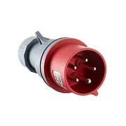 Вилка силовая прямая переносная Dekraft ВП-103 с заземлением 3P+N+PE 3 фазы 32 А 380 В IP44 красная (26105DEK) Вилка силовая прямая переносная Dekraft ВП-103 с заземлением 3P+N+PE 3 фазы 32 А 380 В IP44 красная (26105DEK)