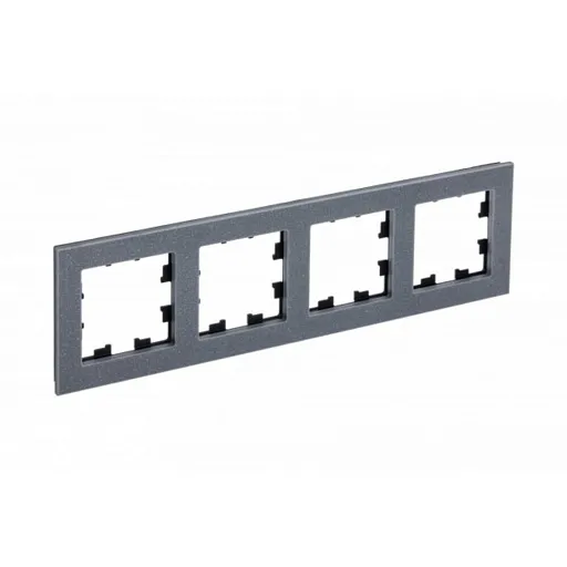 Рамка Systeme Electric AtlasDesign Nature четырехместная мрамор айс грей (ATN343204) Рамка Systeme Electric AtlasDesign Nature четырехместная мрамор айс грей (ATN343204)