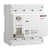 УЗО EKF PROxima ВД-100N 40А 3P+N тип AC 300 мА 6 кА (E1046M40300)