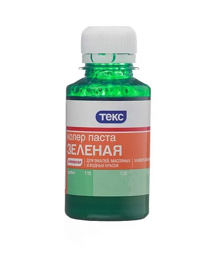 Колер паста Текс Универсал зеленая №14 0,1 л Колер паста Текс Универсал зеленая №14 0,1 л