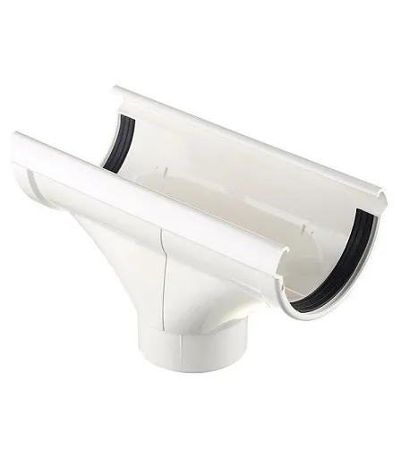Воронка желоба Docke Lux пластиковая d140-100 мм пломбир RAL 9003