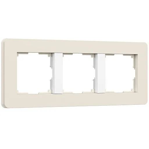 Рамка Werkel Split трехместная айвори/белая soft-touch (a067256) Рамка Werkel Split трехместная айвори/белая soft-touch (a067256)