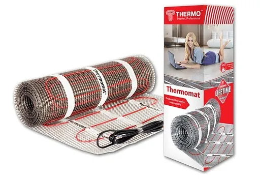 Теплый пол нагревательный мат Thermo Thermomat 8 кв.м 130 (980) Вт Теплый пол нагревательный мат Thermo Thermomat 8 кв.м 130 (980) Вт