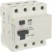 УЗО IEK Armat R10N 40А 4P тип AC 30 мА 10 кА (AR-R10N-4-040C030) УЗО IEK Armat R10N 40А 4P тип AC 30 мА 10 кА (AR-R10N-4-040C030)