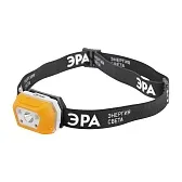 Фонарь налобный Эра светодиодный 3 LED 3 Вт аккумуляторный Li-Ion пластик 4 режима (Б0052318)