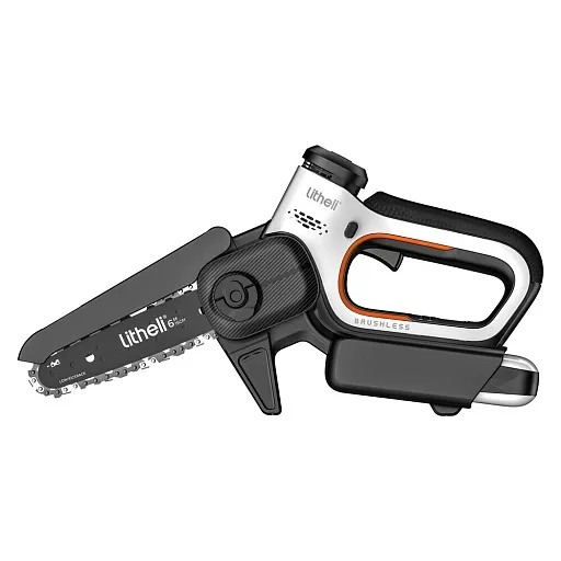 Мини-пила цепная аккумуляторная Litheli U20 EGTO50077 20 В 6" шаг 1/4" паз 1,1 мм 32 звена Li-lon 2Ач 1 АКБ и ЗУ (U20MC00-0U120)