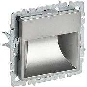 Подсветка светодиодная IEK Brite ПЛ20-БрС встраиваемая сталь (BR-FL20-K46)