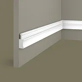 Рейка торцевая из экополимера левая 50х18х2800 мм Cosca Decor ZL008 белая Рейка торцевая из экополимера левая 50х18х2800 мм Cosca Decor ZL008 белая