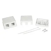 Коробка розеточная для модулей Keystone DKC RJ45 2 гнезда (RNW2WH)