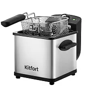 Фритюрница Kitfort КТ-6540 серая/черная Фритюрница Kitfort КТ-6540 серая/черная