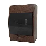 Щит распределительный навесной EKF PROxima ЩРН-П-6 пластиковый IP41 200х148х95 мм 6 модулей темное дерево (pb40-n-6-dark) Щит распределительный навесной EKF PROxima ЩРН-П-6 пластиковый IP41 200х148х95 мм 6 модулей темное дерево (pb40-n-6-dark)