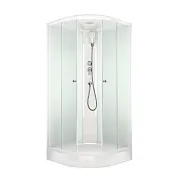 Душевая кабина Domani-Spa Delight Slim 90х90х218 см стекло матовое 4 мм с низким поддоном полукруг Душевая кабина Domani-Spa Delight Slim 90х90х218 см стекло матовое 4 мм с низким поддоном полукруг
