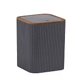 Ведро для мусора Fixsen Fog Gray с крышкой 5 л пластик серое