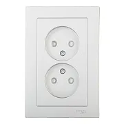 Розетка двойная Systeme Electric AtlasDesign встраиваемая алюминий без заземления со шторками (ATN000322) Розетка двойная Systeme Electric AtlasDesign встраиваемая алюминий без заземления со шторками (ATN000322)