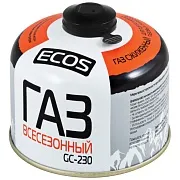 Баллон газовый универсальный всесезонный пропан/ бутан/ изобутан Ecos GC-230 одноразовый 0,52 л