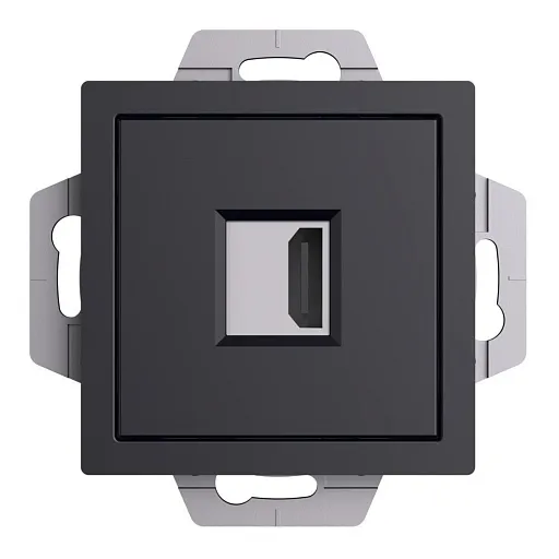 Розетка HDMI Systeme Electric AtlasDesign встраиваемая карбон (ATN001080) Розетка HDMI Systeme Electric AtlasDesign встраиваемая карбон (ATN001080)