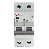 Автоматический выключатель модульный EKF Averes AV-6 2Р 63А тип C 6 кА 230 В (mcb6-2-63C-av)