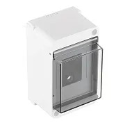 Щит распределительный навесной Systeme Electric City9 пластиковый IP40 140х87х85 мм 4 модуля прозрачная дверь (EZ9EAB104) Щит распределительный навесной Systeme Electric City9 пластиковый IP40 140х87х85 мм 4 модуля прозрачная дверь (EZ9EAB104)