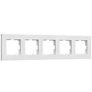 Рамка Werkel Slab пятиместная белая софт (a067786) Рамка Werkel Slab пятиместная белая софт (a067786)