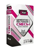 Цементно-песчаная смесь (ЦПС) Реал М-300 зимняя 25 кг