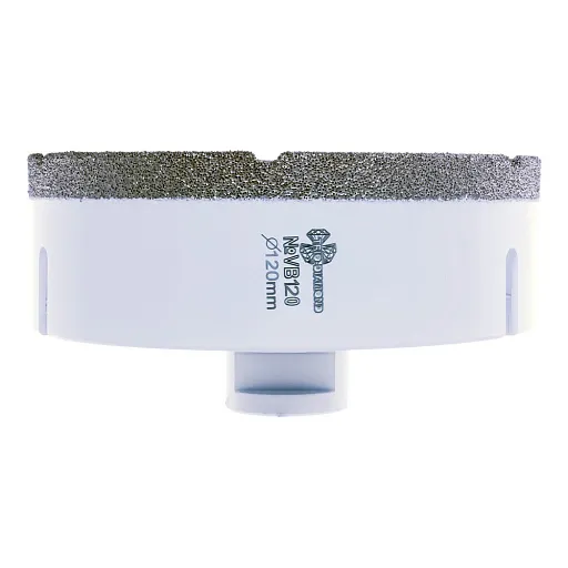 Коронка алмазная Trio-Diamond Vacuum Brazed по керамограниту d120 мм (VB120) Коронка алмазная Trio-Diamond Vacuum Brazed по керамограниту d120 мм (VB120)