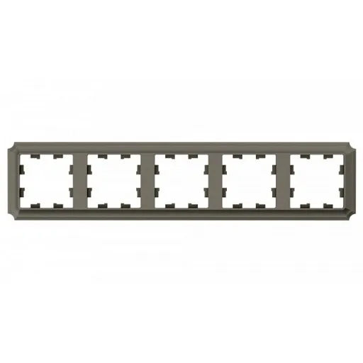 Рамка Systeme Electric AtlasDesign Antique пятиместная шампань (ATN100505)